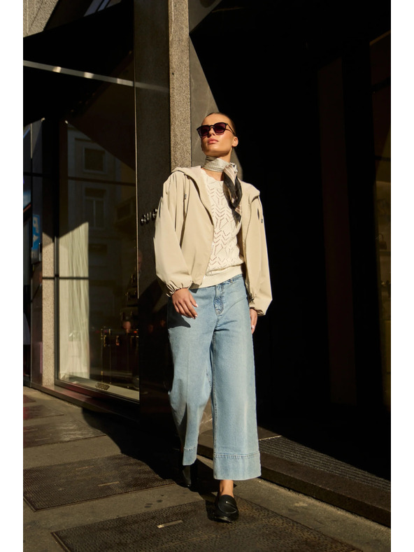 Moodo Világoskék bő szárú farmer Moodo