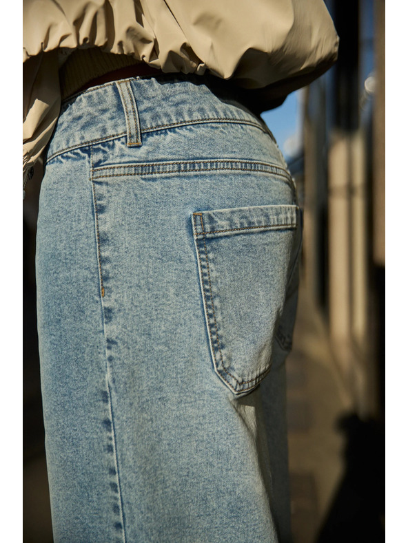 Moodo Világoskék bő szárú farmer Moodo