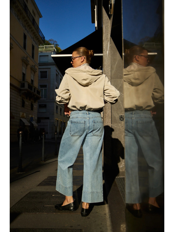 Moodo Világoskék bő szárú farmer Moodo