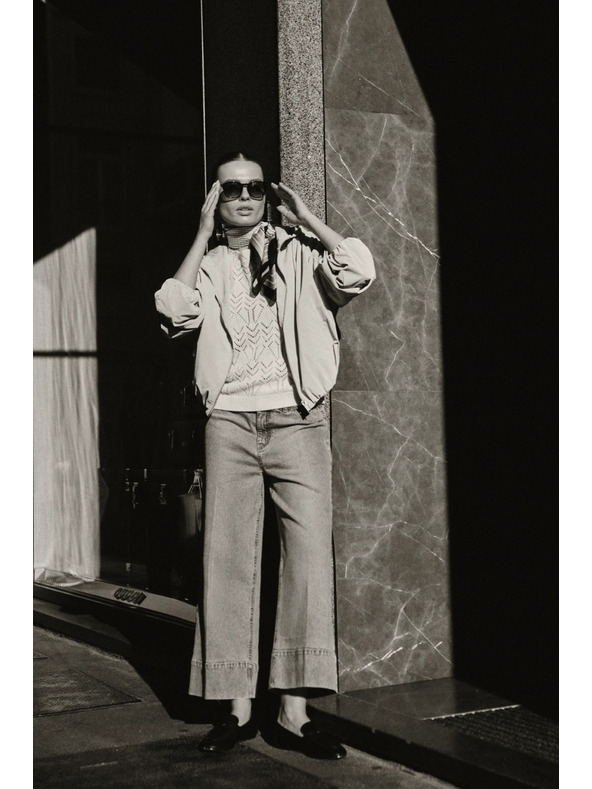 Moodo Világoskék bő szárú farmer Moodo