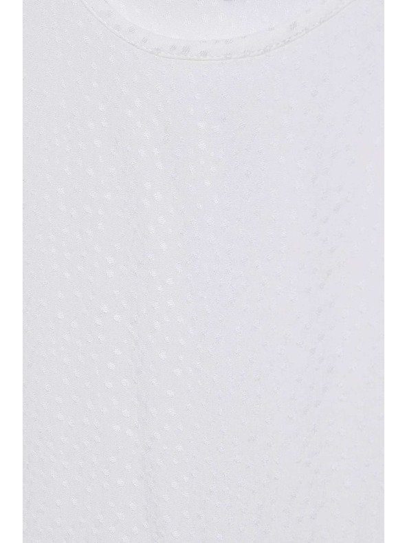 Moodo Gyöngyházfényű blúz díszruhaujjakkal Moodo