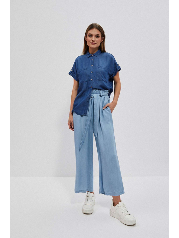 Moodo Sötétkék lyocell ing Moodo