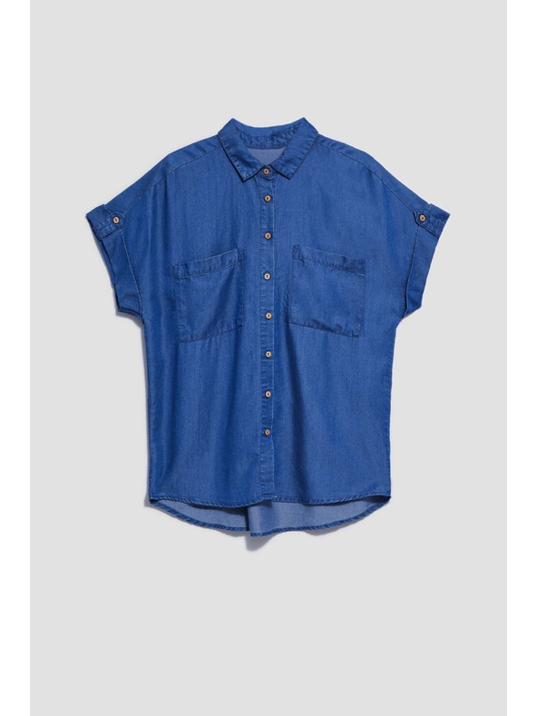 Moodo Sötétkék lyocell ing Moodo