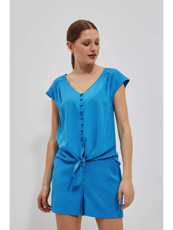 Moodo Azúrkék megkötős ing Moodo