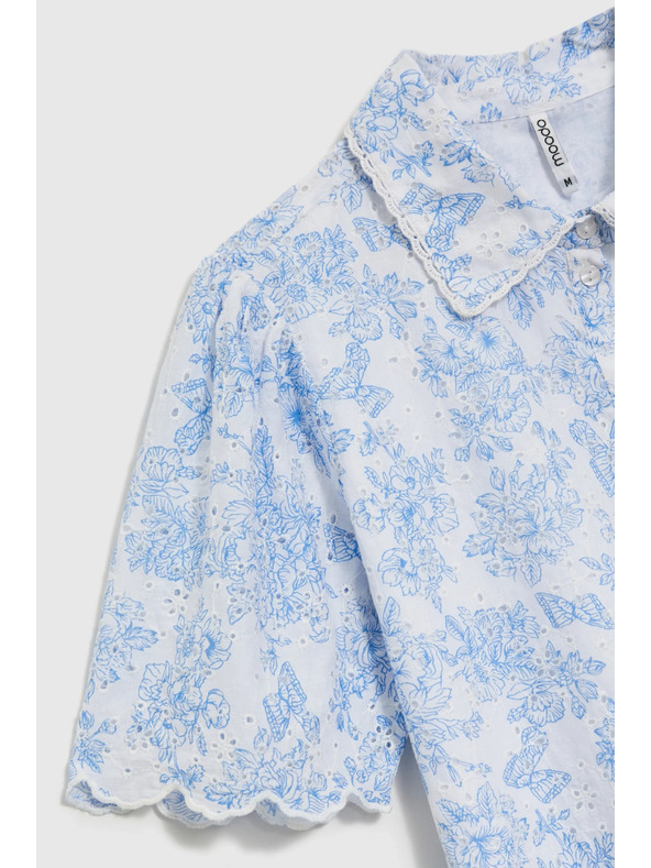 Moodo Fehér pamut blúz Moodo