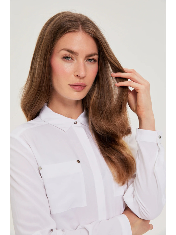 Moodo Fehér viszkóz ing Moodo