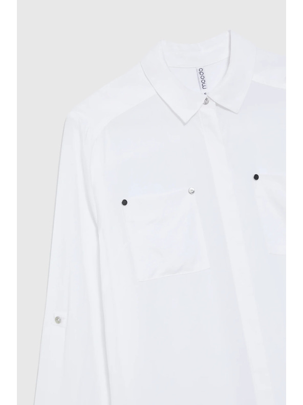 Moodo Fehér viszkóz ing Moodo