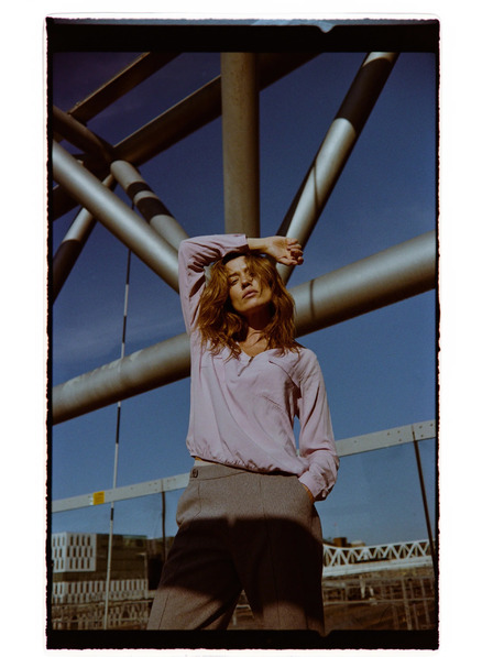 Moodo Rózsaszín viszkóz ing Moodo