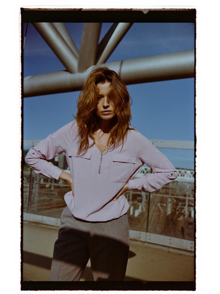 Moodo Rózsaszín viszkóz ing Moodo