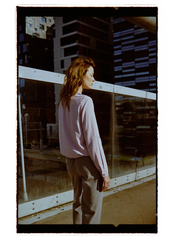 Moodo Rózsaszín viszkóz ing Moodo