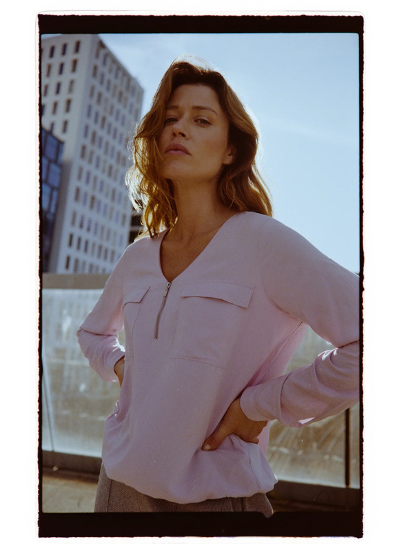 Moodo Rózsaszín viszkóz ing Moodo