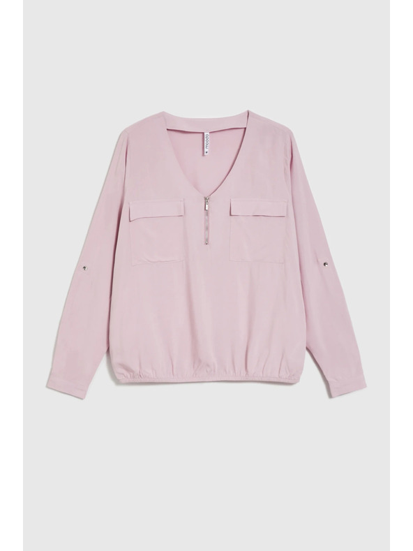 Moodo Rózsaszín viszkóz ing Moodo