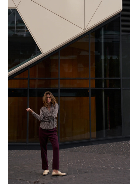 Moodo Mintás bordó ing Moodo