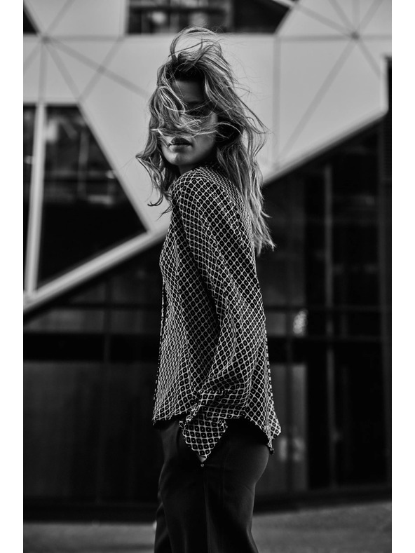 Moodo Mintás bordó ing Moodo