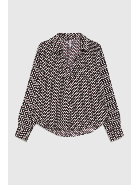 Moodo Mintás bordó ing Moodo