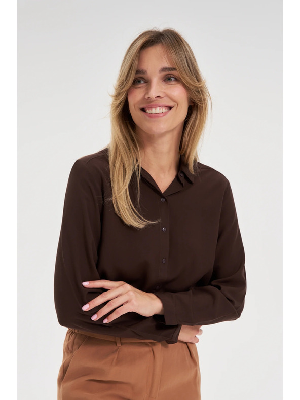 Moodo Barna viszkóz ing Moodo