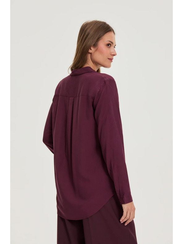 Moodo Bordó viszkóz ing Moodo