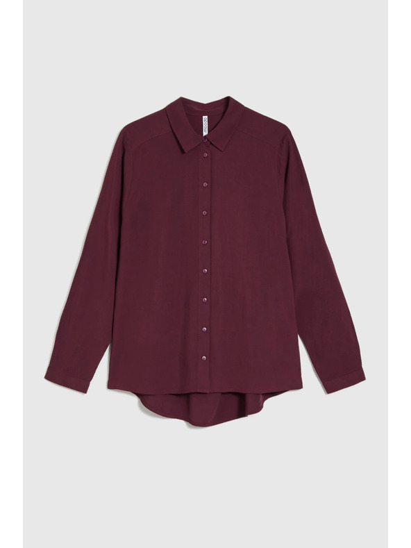 Moodo Bordó viszkóz ing Moodo