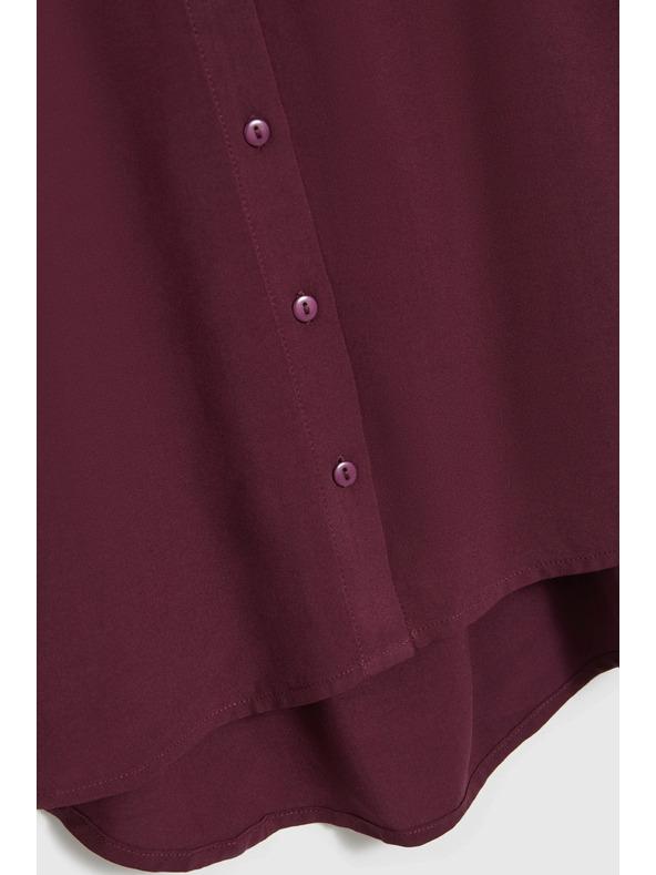 Moodo Bordó viszkóz ing Moodo