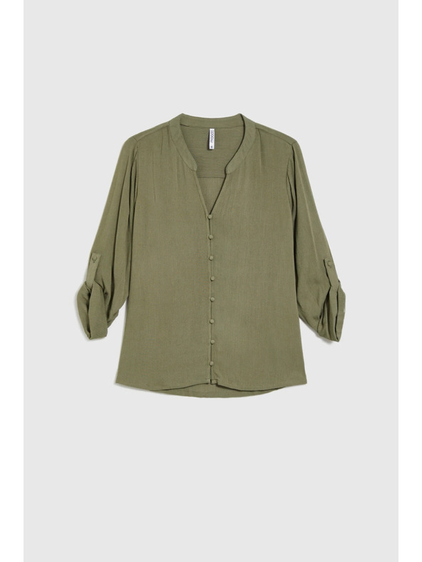 Moodo Olíva viszkóz ing Moodo