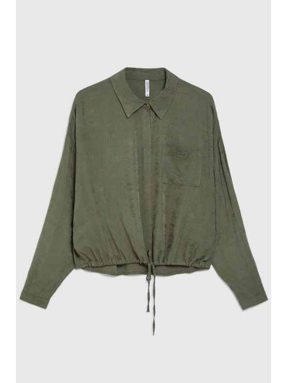 Moodo Olíva viszkóz ing Moodo