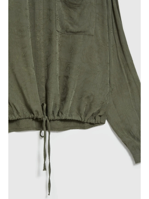 Moodo Olíva viszkóz ing Moodo