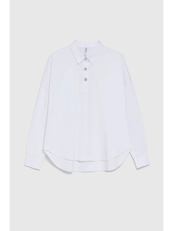 Moodo Fehér díszes gombos ing Moodo