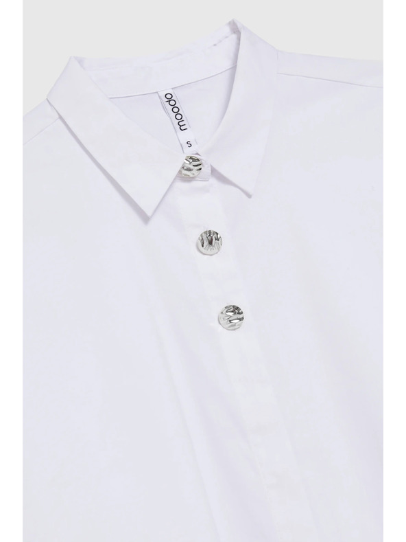 Moodo Fehér díszes gombos ing Moodo