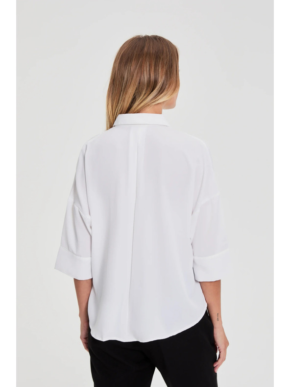 Moodo Fehér rövid ujjú ing Moodo