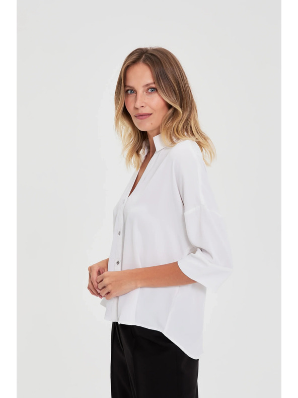 Moodo Fehér rövid ujjú ing Moodo