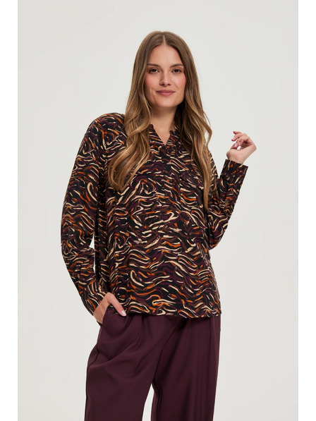 Moodo Barna viszkóz ing Moodo