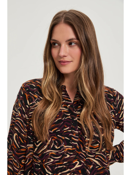 Moodo Barna viszkóz ing Moodo