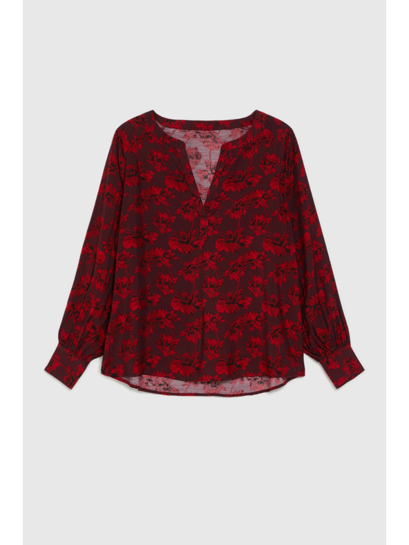 Moodo Bordó virágos ing Moodo