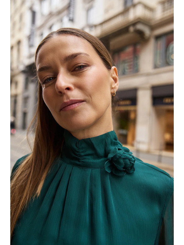 Moodo Zöld virágos ing Moodo