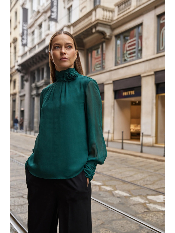 Moodo Zöld virágos ing Moodo