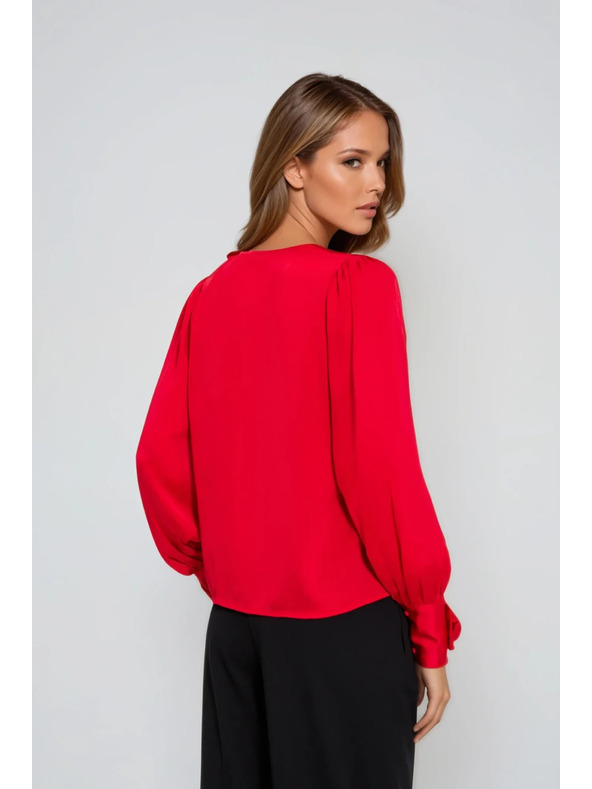 Moodo Piros rózsás blúz Moodo