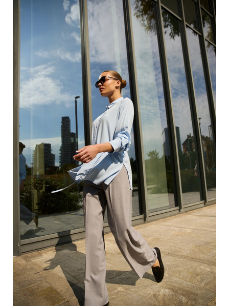 Moodo Világoskék megkötős blúz Moodo