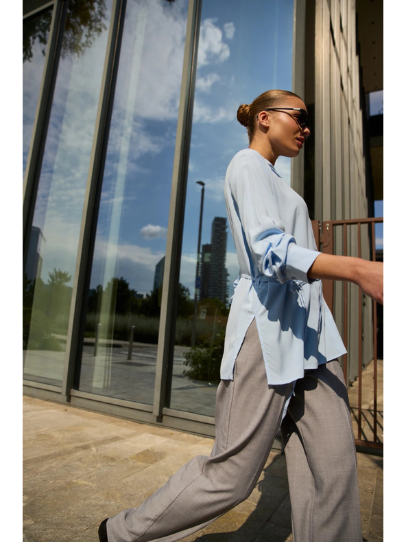 Moodo Világoskék megkötős blúz Moodo