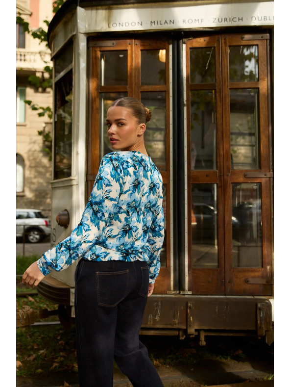 Moodo Mintás kék ing Moodo