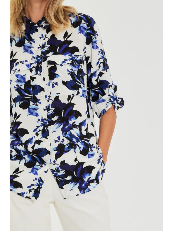 Moodo Fehér virágos ing Moodo