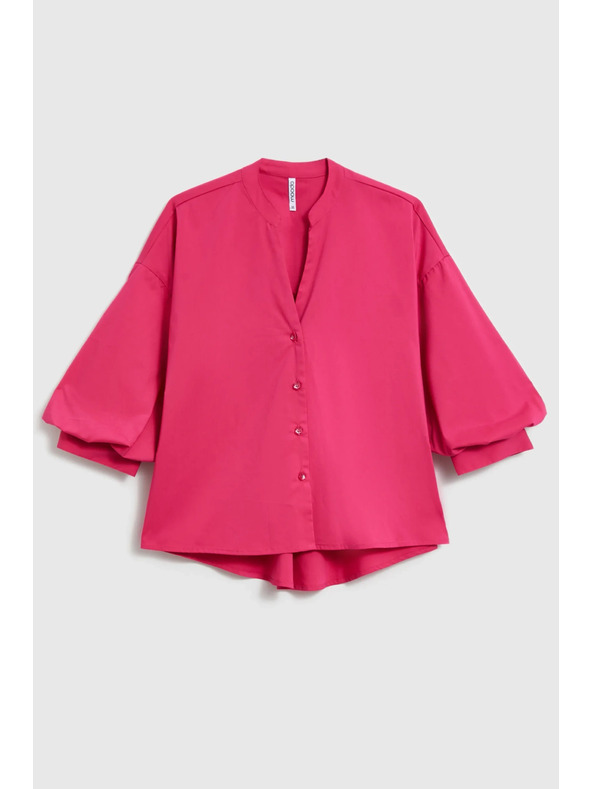 Moodo Fukszia ing ráncolt ujjakkal Moodo