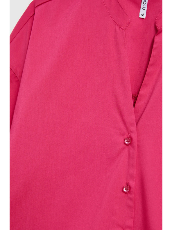 Moodo Fukszia ing ráncolt ujjakkal Moodo