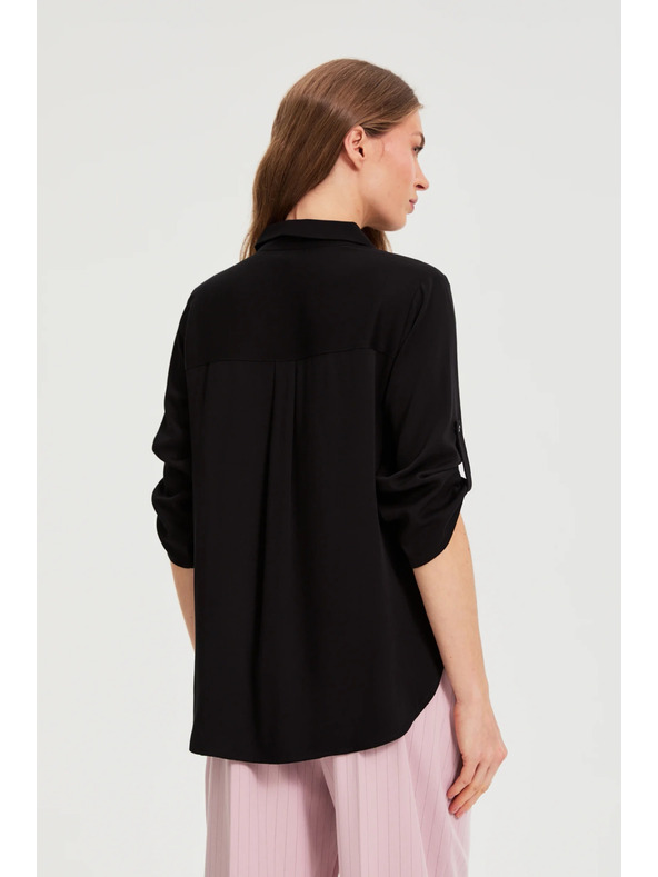 Moodo Fekete viszkóz ing Moodo