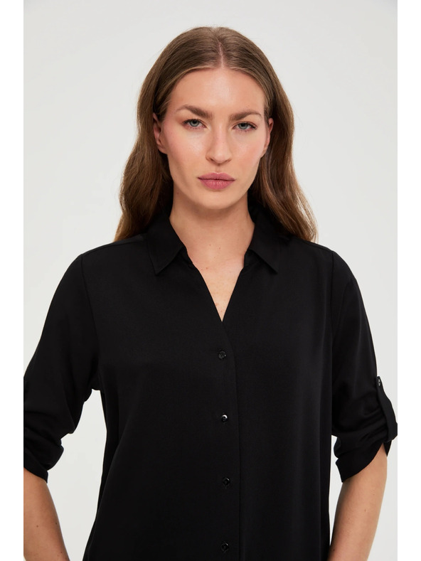 Moodo Fekete viszkóz ing Moodo