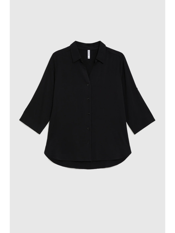 Moodo Fekete viszkóz ing Moodo