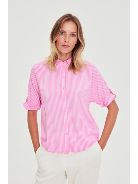 Moodo Rózsaszín csíkos ing Moodo