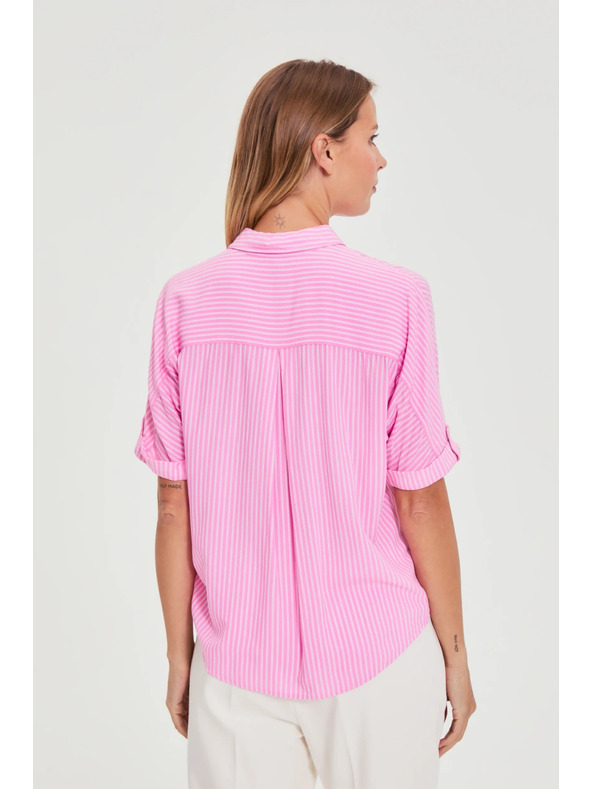 Moodo Rózsaszín csíkos ing Moodo