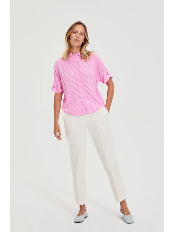 Moodo Rózsaszín csíkos ing Moodo