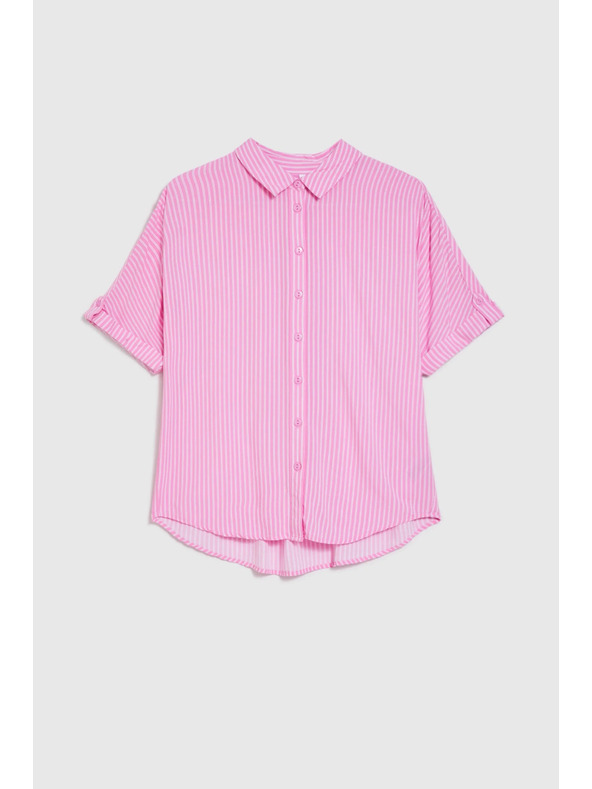 Moodo Rózsaszín csíkos ing Moodo