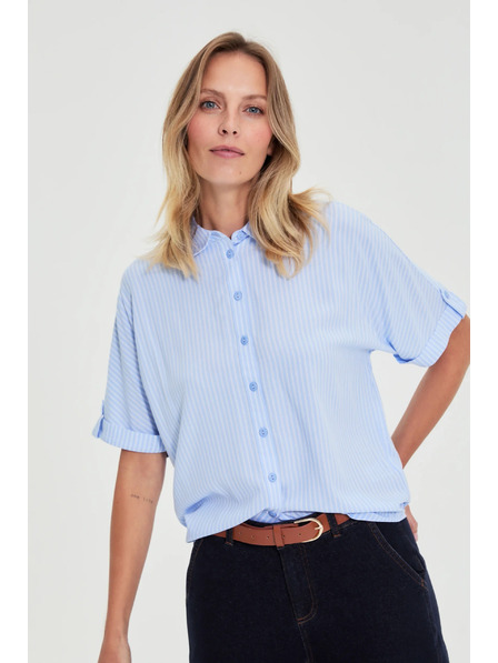 Moodo Világoskék csíkos ing Moodo